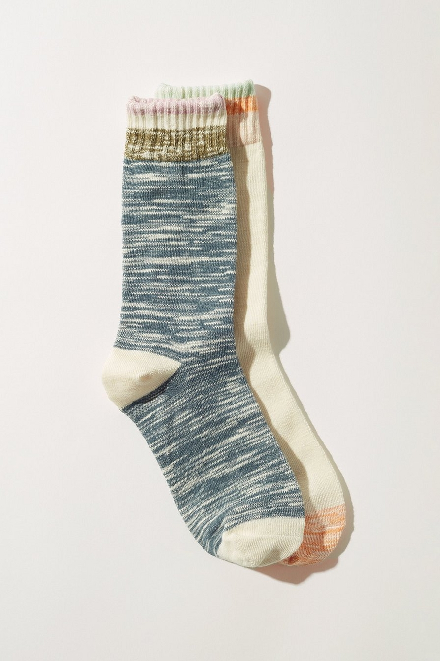 marbled striped boot sock
